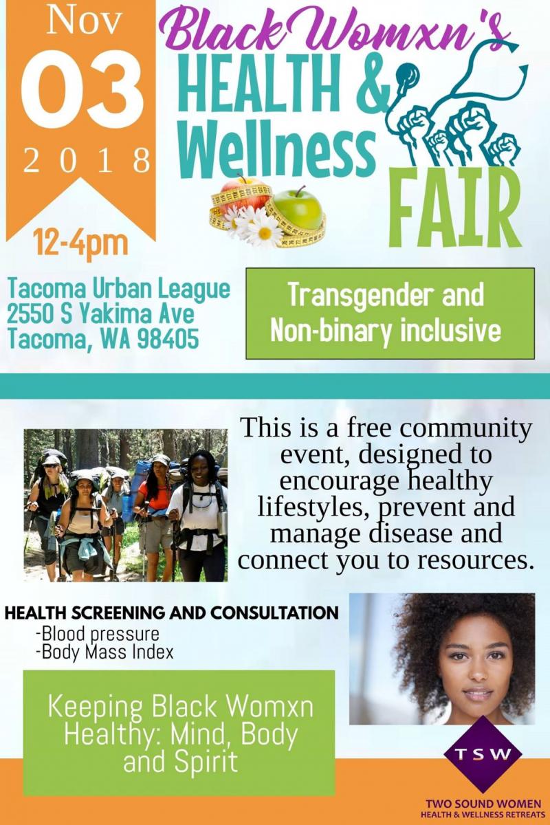 Black Womens Health And Wellness Fair Commission On African American Affairs Washington State 
